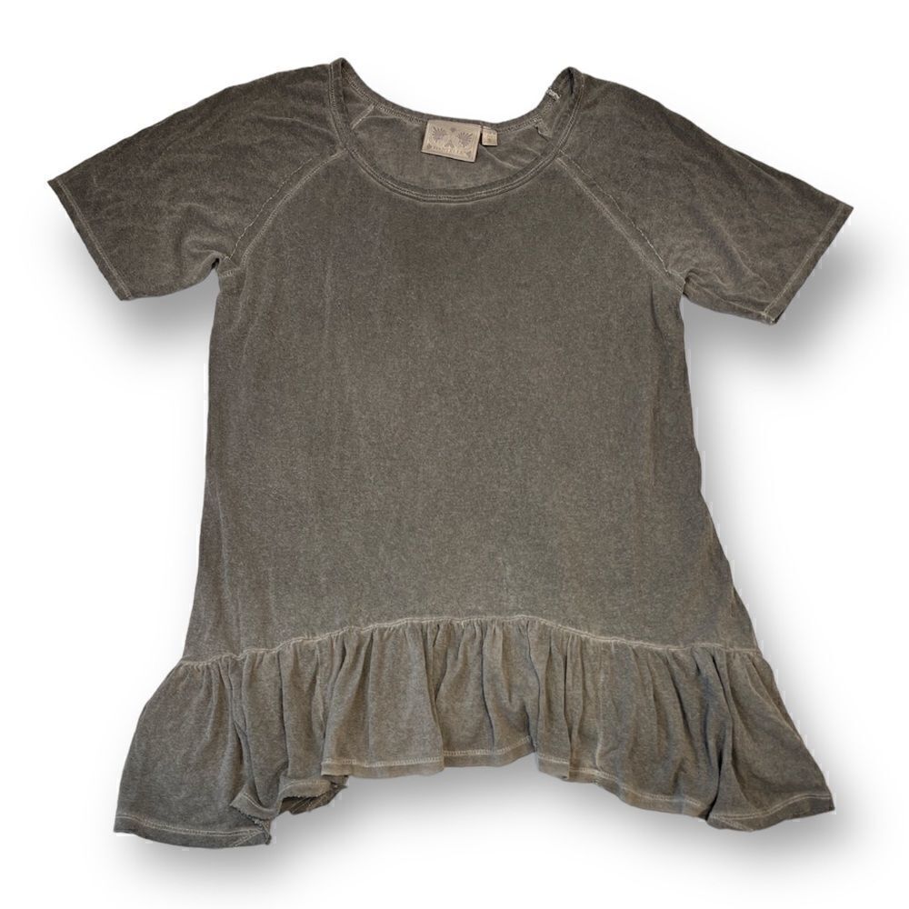 Dantelle Gray Blouse Top Size Small